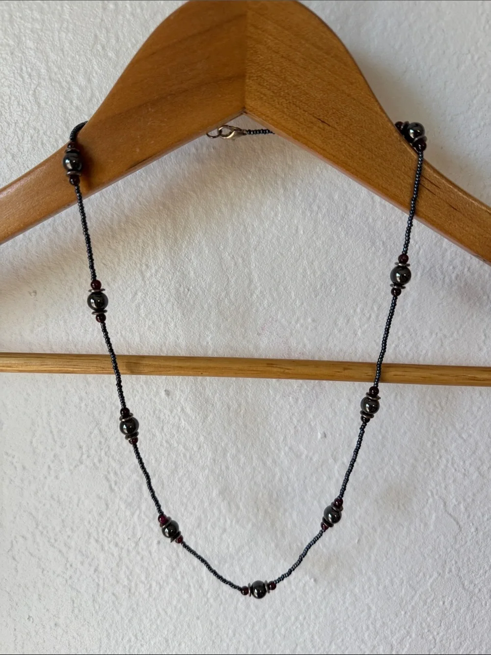 Hematite Beaded Necklace